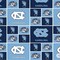 Licensed NCAA University of North Carolina Block NC-020 Cotton Fabric by the Yard